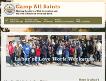 Tablet Screenshot of campallsaints.com